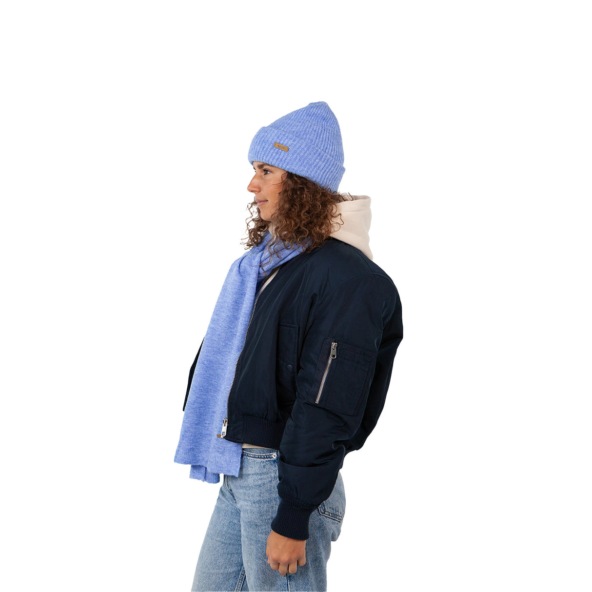 Barts Witzia Beanie Sky-Sage-Light Brown-Heather Grey-Black #- 53 Degrees North 