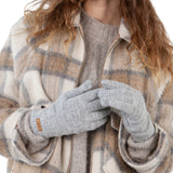 Barts Witzia Gloves Heather Grey-Light Brown-Hot Pink #- 53 Degrees North 