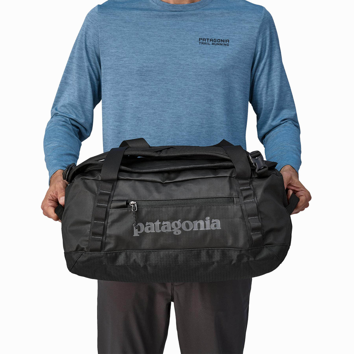 Patagonia Black Hole Duffel 40L Brisk Purple-Black-Smolder Blue-Black/Black #- 53 Degrees North 