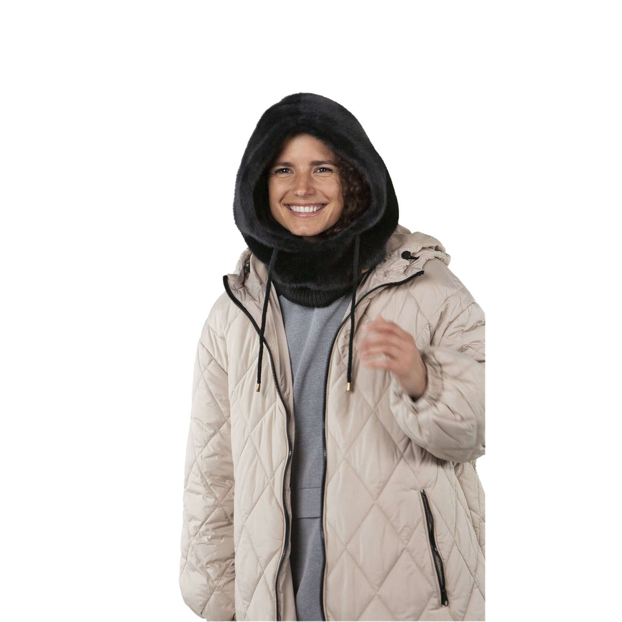 Barts Eliess Hood Cream-Black #- 53 Degrees North 