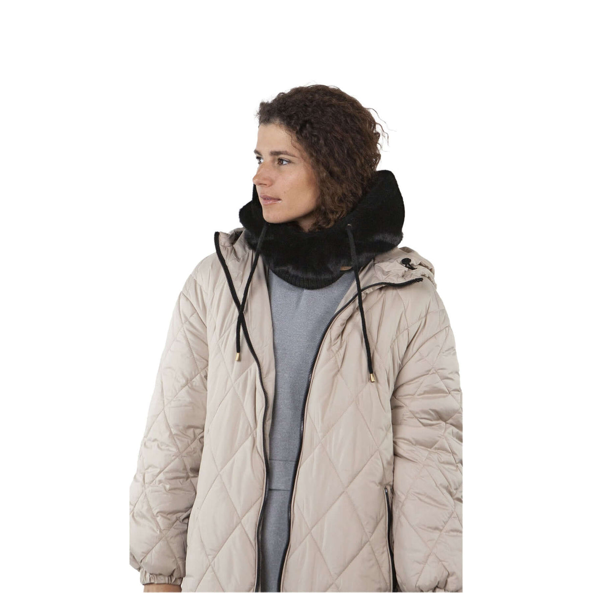 Barts Eliess Hood Cream-Black #- 53 Degrees North 