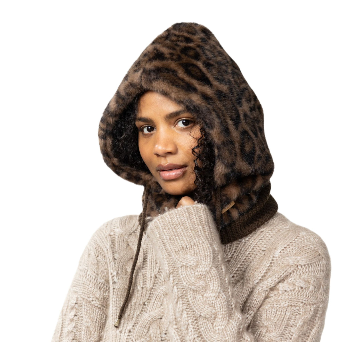 Barts Eliess Hood Print Brown - 53 Degrees North
