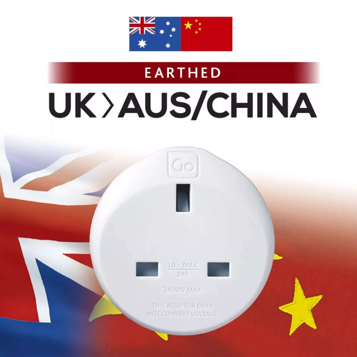Go Travel UK-Australia/China Adaptor Default Title #- 53 Degrees North 