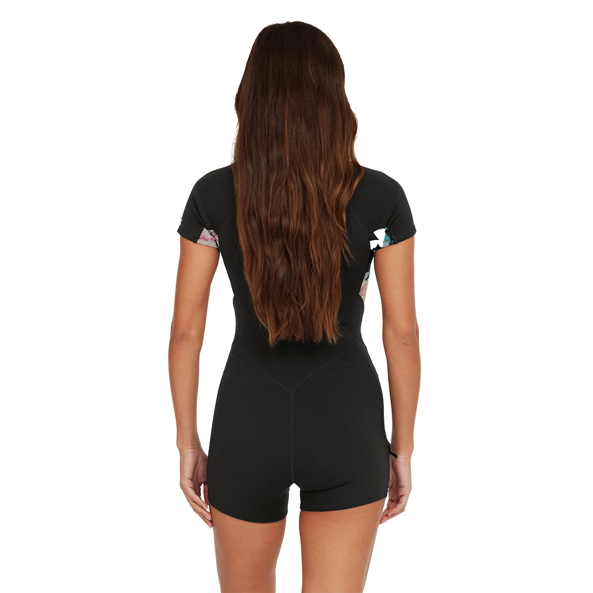 O'Neill Women's Bahia 2/1 Front Zip Short Sleeve Spring Wetsuit Black/Mika Floral / X-Small-Black/Mika Floral / Small-Black/Mika Floral / Medium-Black/Mika Floral / Large #- 53 Degrees North 
