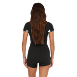 O'Neill Women's Bahia 2/1 Front Zip Short Sleeve Spring Wetsuit Black/Mika Floral / X-Small-Black/Mika Floral / Small-Black/Mika Floral / Medium-Black/Mika Floral / Large #- 53 Degrees North 