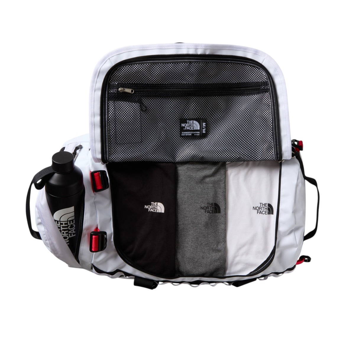 The North Face Base Camp Duffel Bag - Medium TNF Black/TNF White-TNF Red-TNF Black-TNF Black-Summit Gold-TNF Black-Summit Navy-TNF Black #- 53 Degrees North 