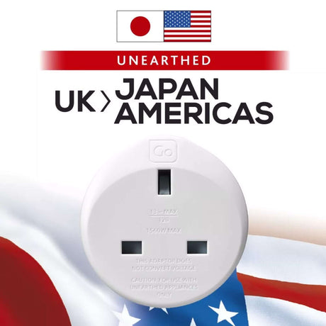 Go Travel UK-Japan/USA Adaptor Default Title #- 53 Degrees North 