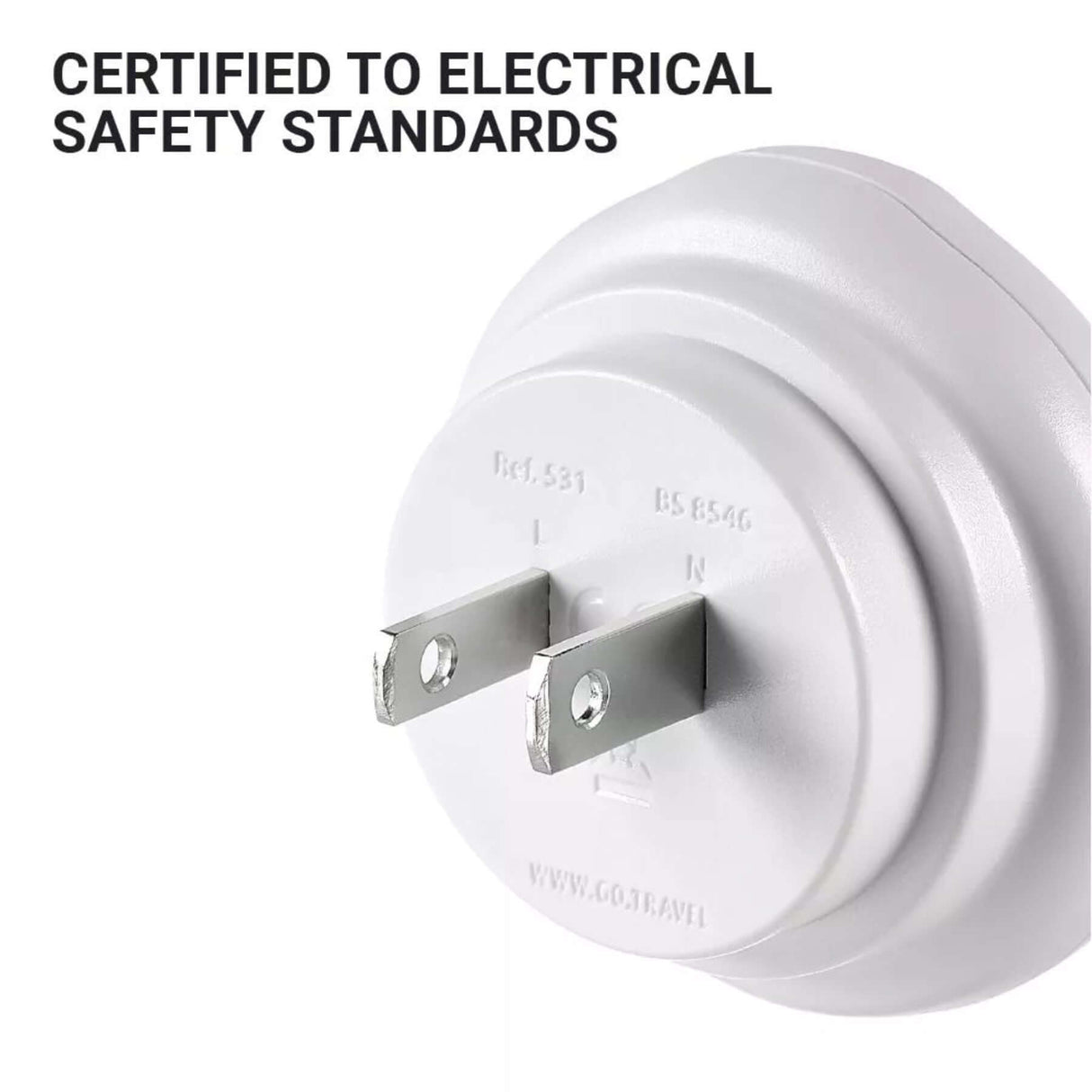 Go Travel UK-Japan/USA Adaptor Default Title #- 53 Degrees North 