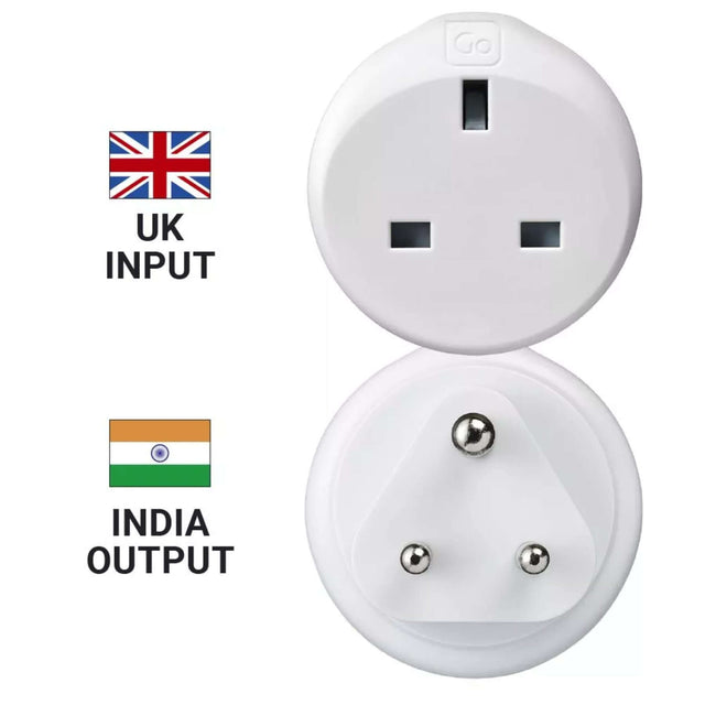 Go Travel UK-India Adaptor Default Title #- 53 Degrees North 