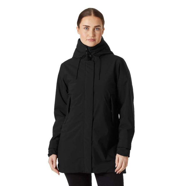 Helly Hansen Women's Victoria Insulated Mid Rain Jacket Black / X-Small-Black / Small-Black / Medium-Black / Large-Black / X-Large #- 53 Degrees North 