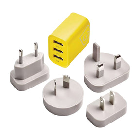 Go Travel Worldwide 3 Port USB-A Charger Default Title #- 53 Degrees North 