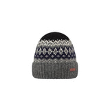 Barts Men's Gregorys Beanie Dark Heather-Army-Light Brown #- 53 Degrees North 
