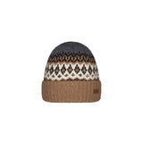 Barts Men's Gregorys Beanie Dark Heather-Army-Light Brown #- 53 Degrees North 