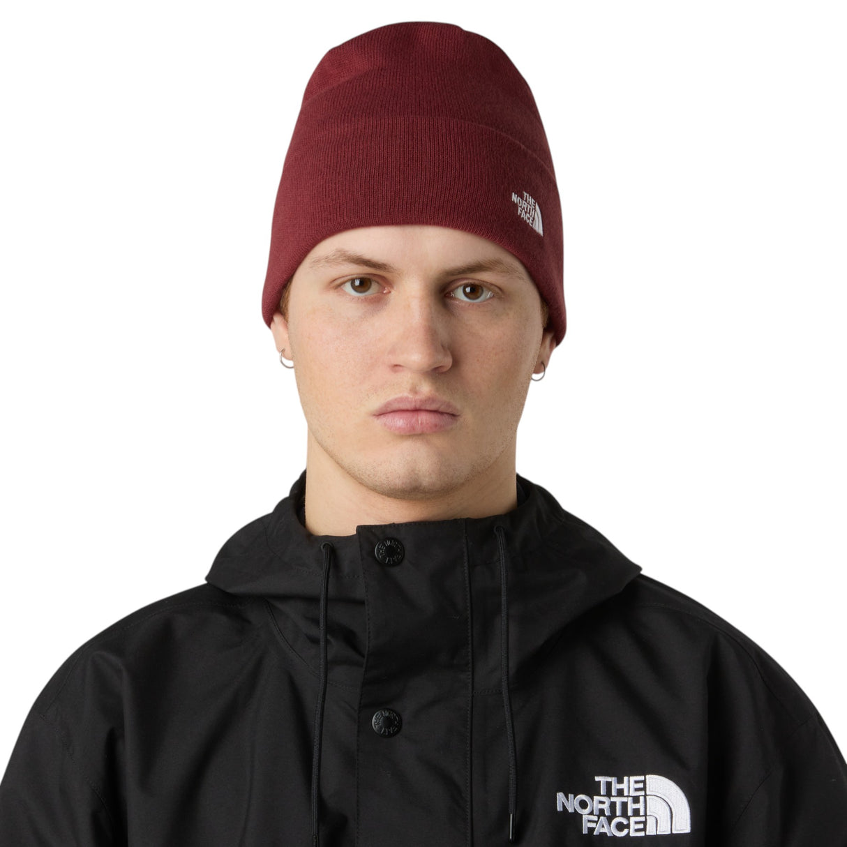 The North Face Norm Beanie Bark Mist-Sumac-Summit Navy-TNF Black-Beetroot #- 53 Degrees North 