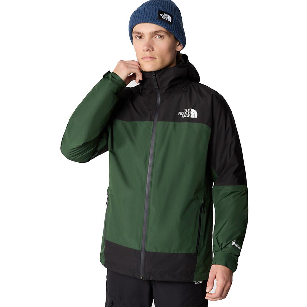 The North Face Men's Mountain Light Triclimate Gore-Tex Jacket #color_pine-needle-green-tnf-black