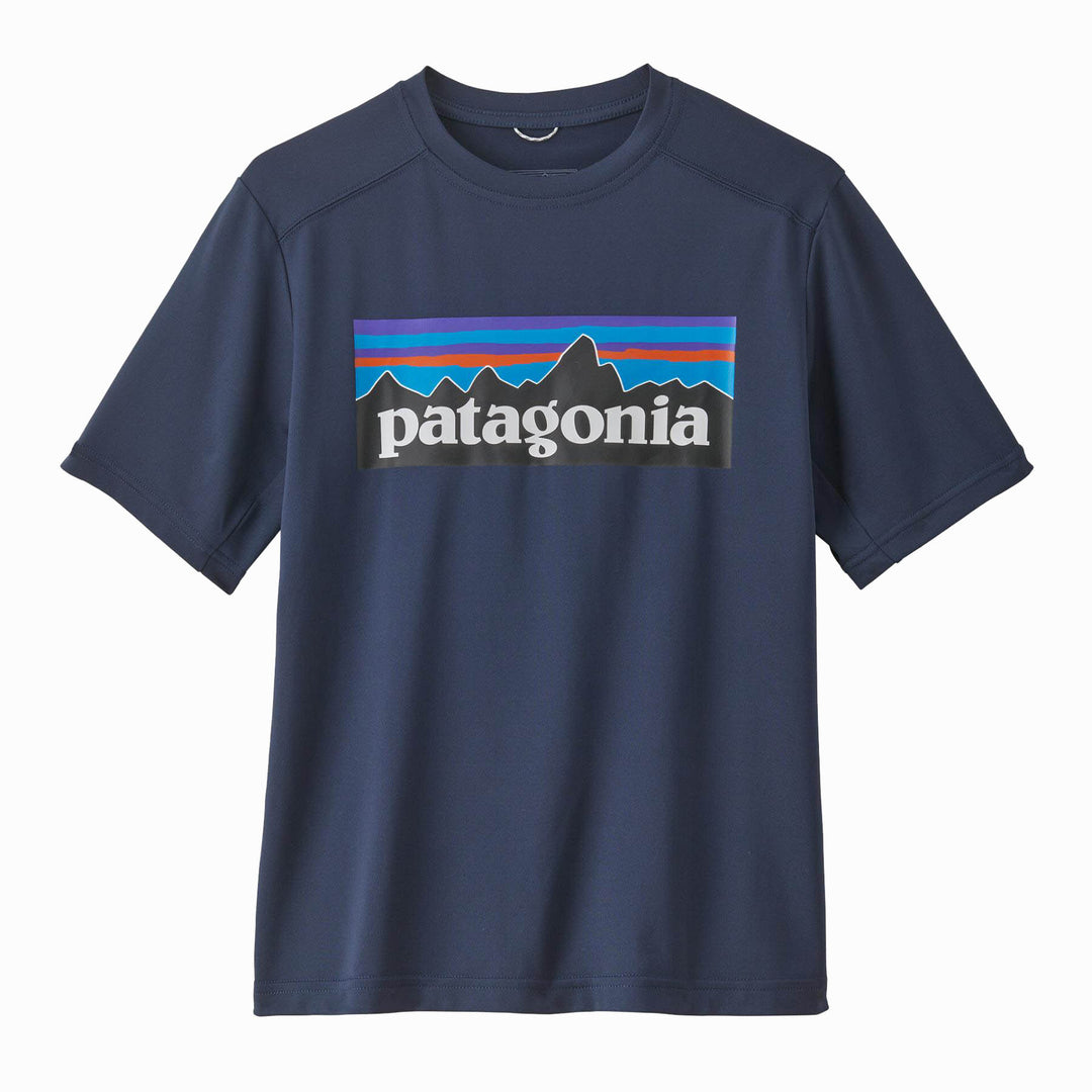 Patagonia Kid's Cap SW T-Shirt #color_p-6-logo-new-navy