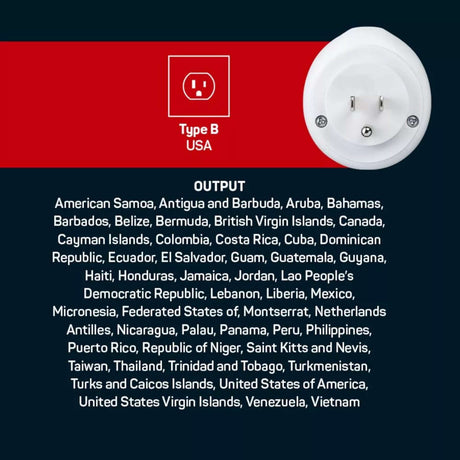 Go Travel UK-USA Adaptor + USB Default Title #- 53 Degrees North 