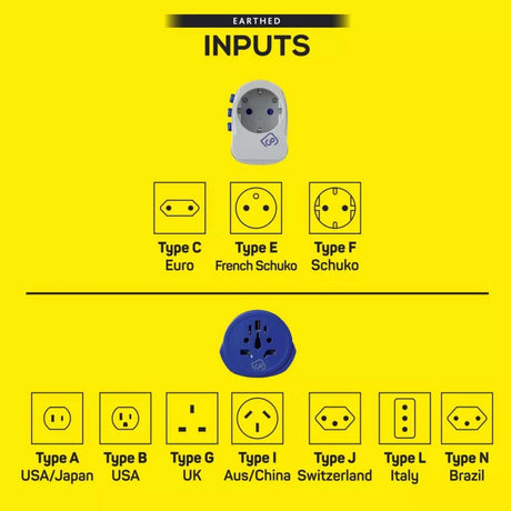 Go Travel Worldwide USB-A USB-C Default Title #- 53 Degrees North 