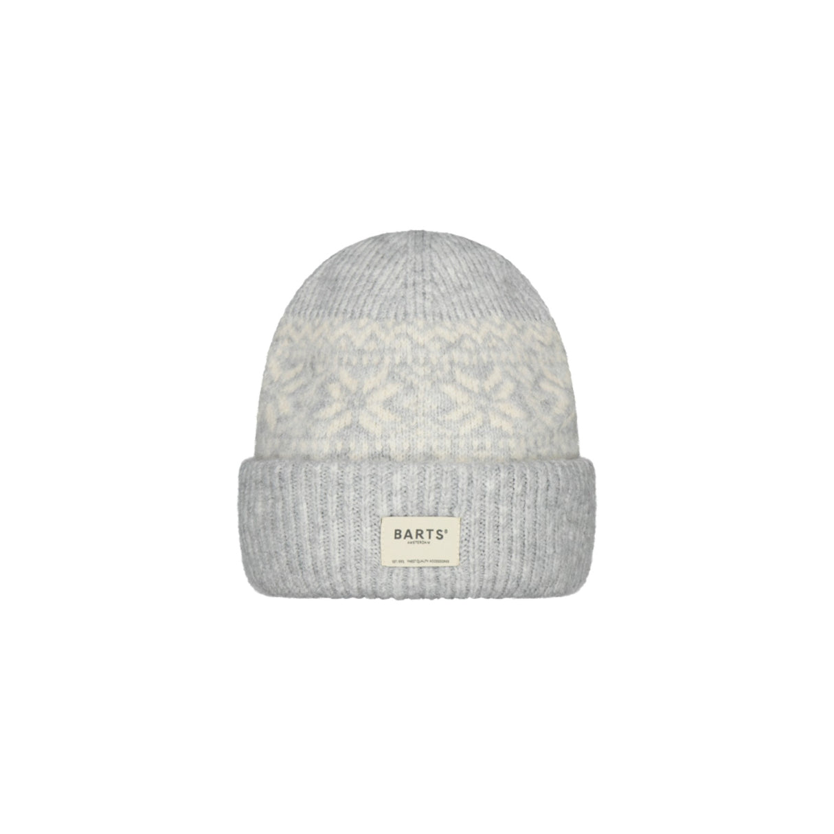 Barts Negomba Stretchy Beanie Heather Grey-Orchid #- 53 Degrees North 