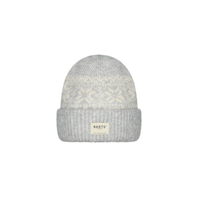 Barts Negomba Stretchy Beanie Heather Grey-Orchid #- 53 Degrees North 