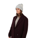 Barts Negomba Stretchy Beanie Heather Grey-Orchid #- 53 Degrees North 