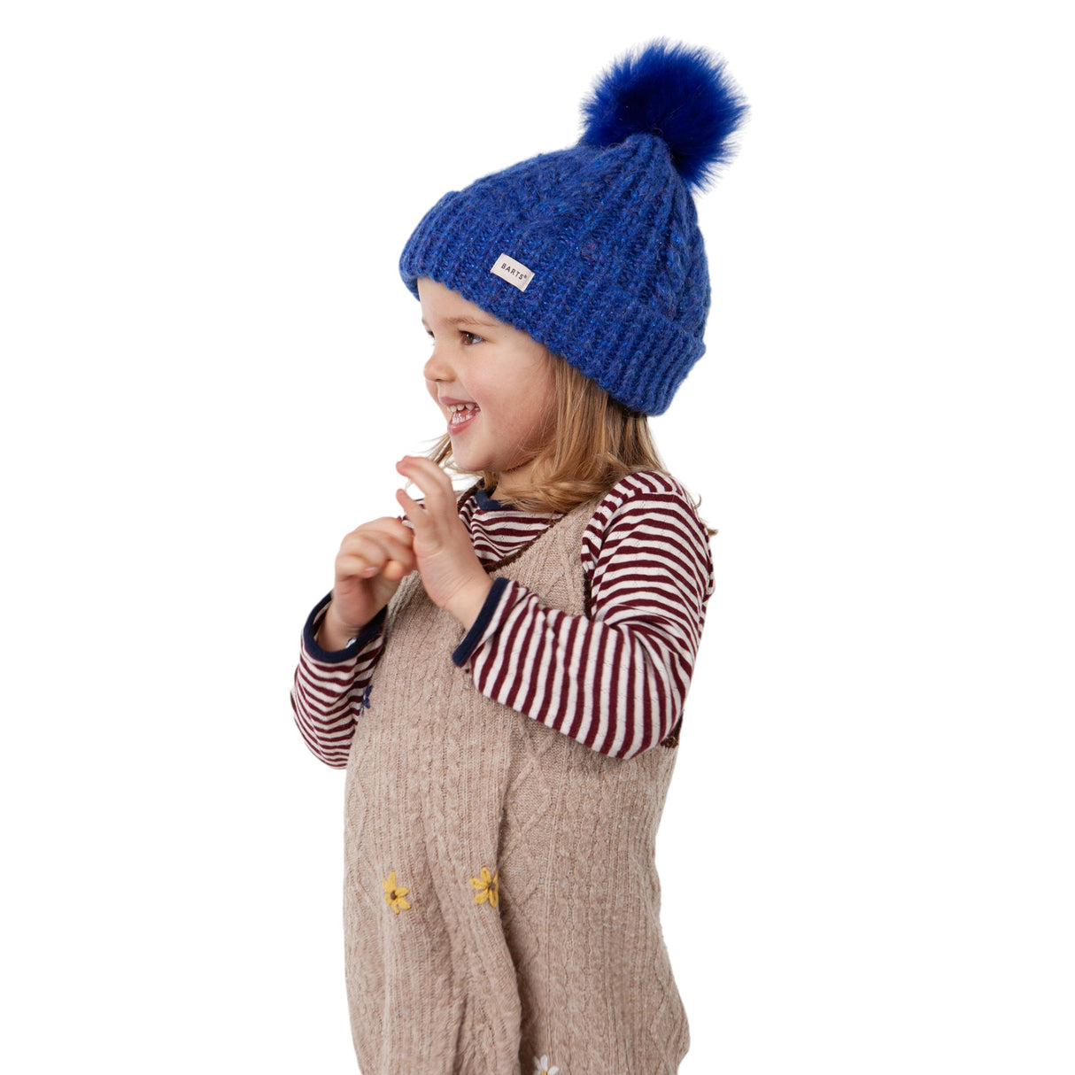Barts Girls' Eyaka Beanie Mauve / 53cm-55cm-Blue / 53cm-55cm #- 53 Degrees North 