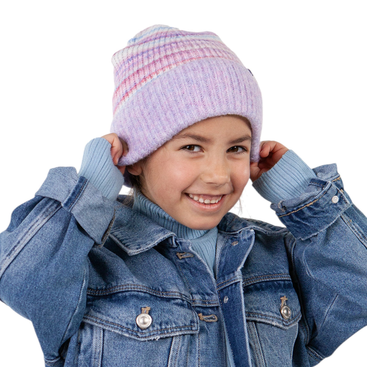 Barts Girls' Lianan Beanie Lilac / 53cm-55cm-Orchid / 53cm-55cm #- 53 Degrees North 