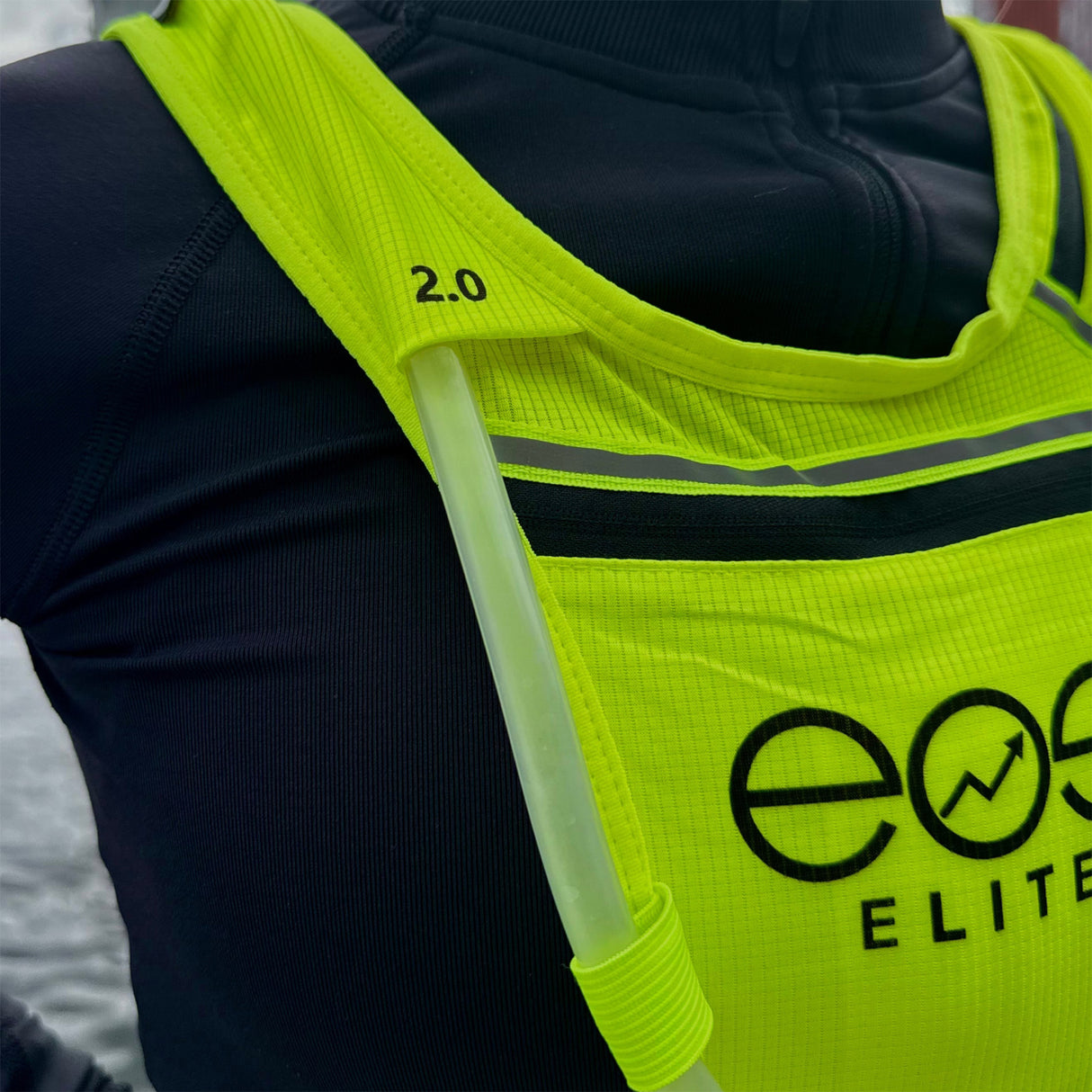 EOS Elite 700ml Water Bladder With Drinking Tube Black #- 53 Degrees North 