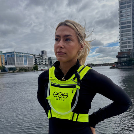 EOS Elite IlluminLight Hi-Viz Running Vest Yellow #- 53 Degrees North 