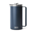 YETI Rambler 64oz (1.9 L) French Press Navy-White #- 53 Degrees North 