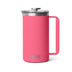 YETI Rambler French Press 34oz Black Forest Green-Tropical Pink-Navy-Rescue Red-White #- 53 Degrees North 