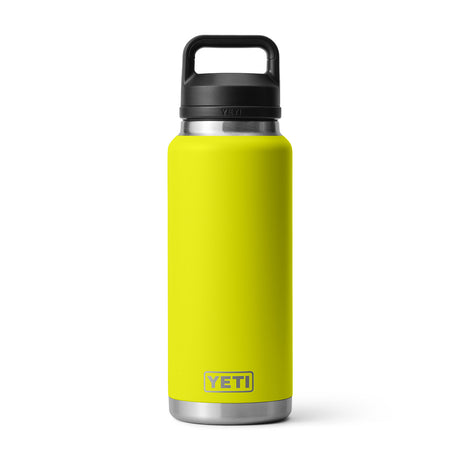 YETI Rambler 36oz (1065 ml) Bottle with Chug Cap Black Forest Green-Ultramarine-Firefly Yellow-Tropical Pink-Navy #- 53 Degrees North 