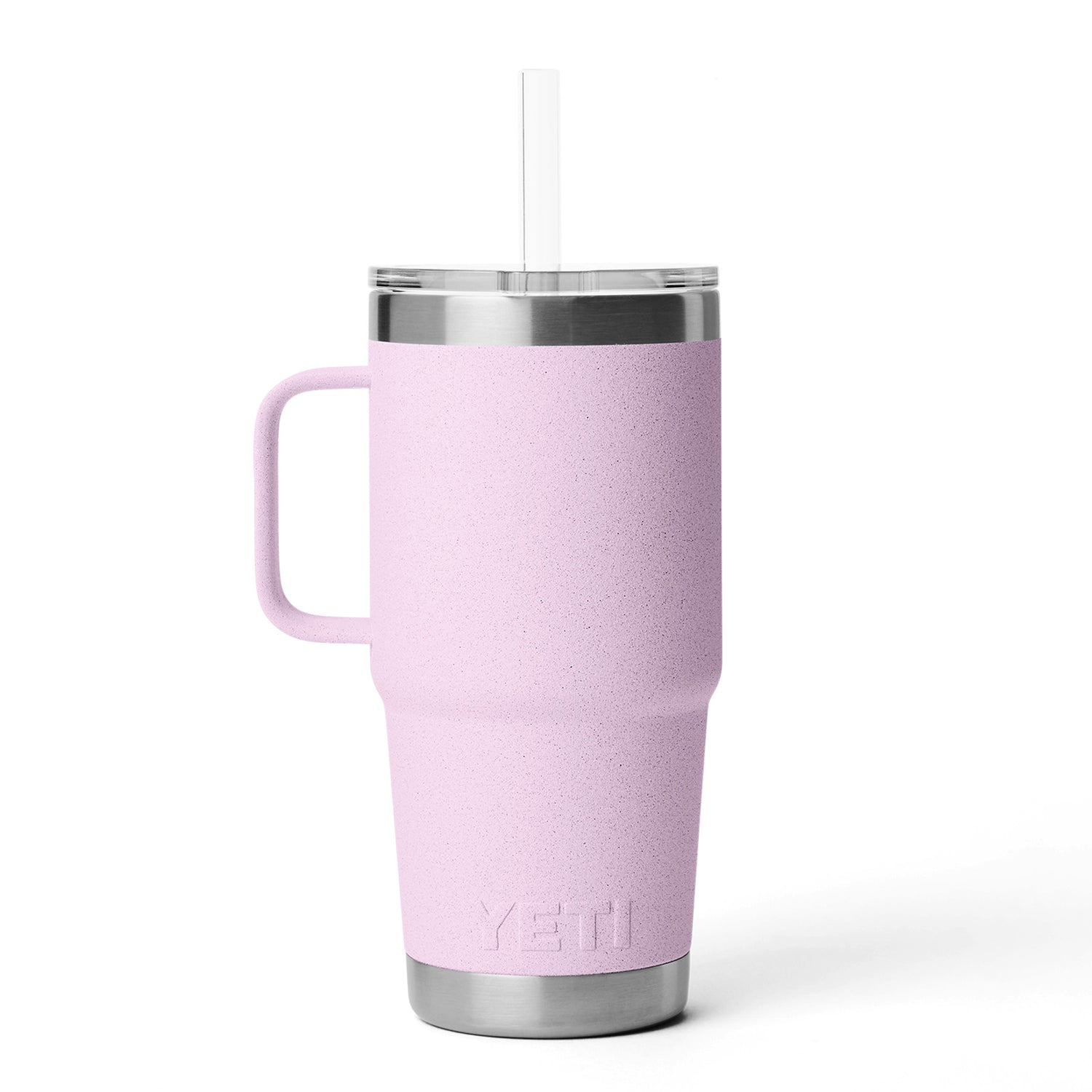 YETI Rambler 25 oz (710 ml) Mug with Straw Lid Tropical Pink-Cherry Blossom-White-Navy-Charcoal #- 53 Degrees North 