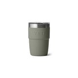 YETI Rambler 8 oz (237 ml) Ceramic Lined Stackable Cup Olive/King Crab Orange - 53 Degrees North