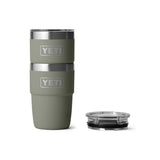 YETI Rambler 8 oz (237 ml) Ceramic Lined Stackable Cup Olive/King Crab Orange - 53 Degrees North