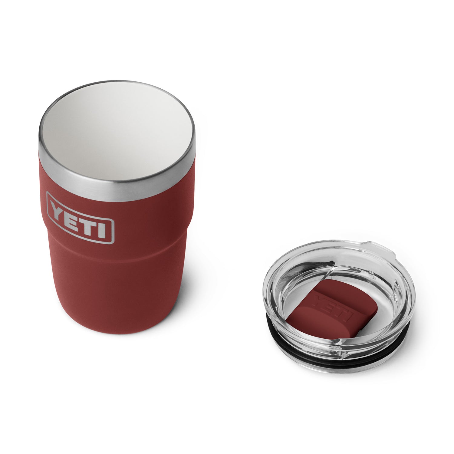 YETI Rambler 8 oz (237 ml) Ceramic Lined Stackable Cup Olive/King Crab Orange - 53 Degrees North