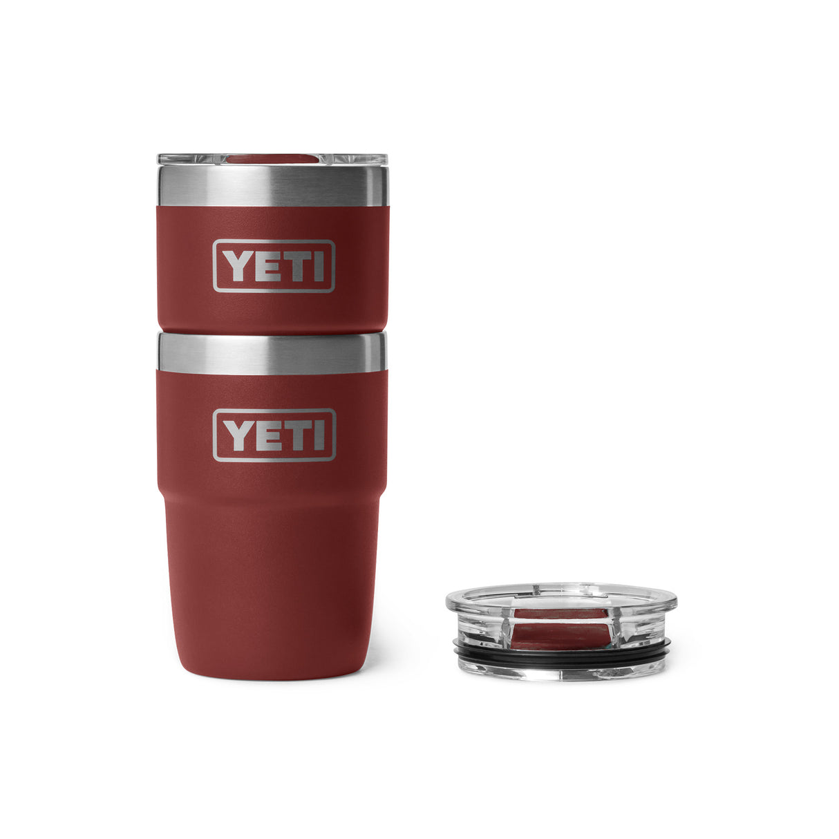 YETI Rambler 8 oz (237 ml) Ceramic Lined Stackable Cup Olive/King Crab Orange - 53 Degrees North
