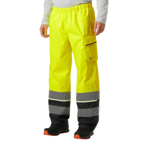 Helly Hansen Workwear Men's UC-ME Shell Pant Cl2 Hi Vis Yellow/Ebony / Small-Hi Vis Yellow/Ebony / Medium-Hi Vis Yellow/Ebony / Large-Hi Vis Yellow/Ebony / X-Large-Hi Vis Yellow/Ebony / XX-Large #- 53 Degrees North 