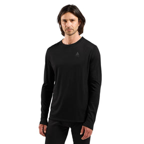 Odlo Men's Merino 160 Baselayer Top Crew Neck Black / Small-Black / Medium-Black / Large-Black / X-Large-Black / XX-Large #- 53 Degrees North 