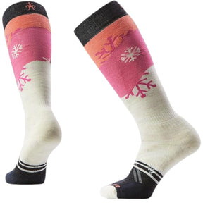 Smartwool Women's Ski Full Cushion Snowpocalypse Over the Calf Socks Moonbeam / Small (UK 2-4.5)-Moonbeam / Medium (UK 5-7.5) #- 53 Degrees North 