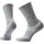 Smartwool Women's Run Cold Weather Targeted Cushion Crew Socks Light Grey/White / Medium (UK 5-7.5) #- 53 Degrees North 