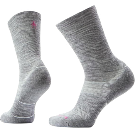 Smartwool Women's Run Cold Weather Targeted Cushion Crew Socks Light Grey/White / Medium (UK 5-7.5) #- 53 Degrees North 
