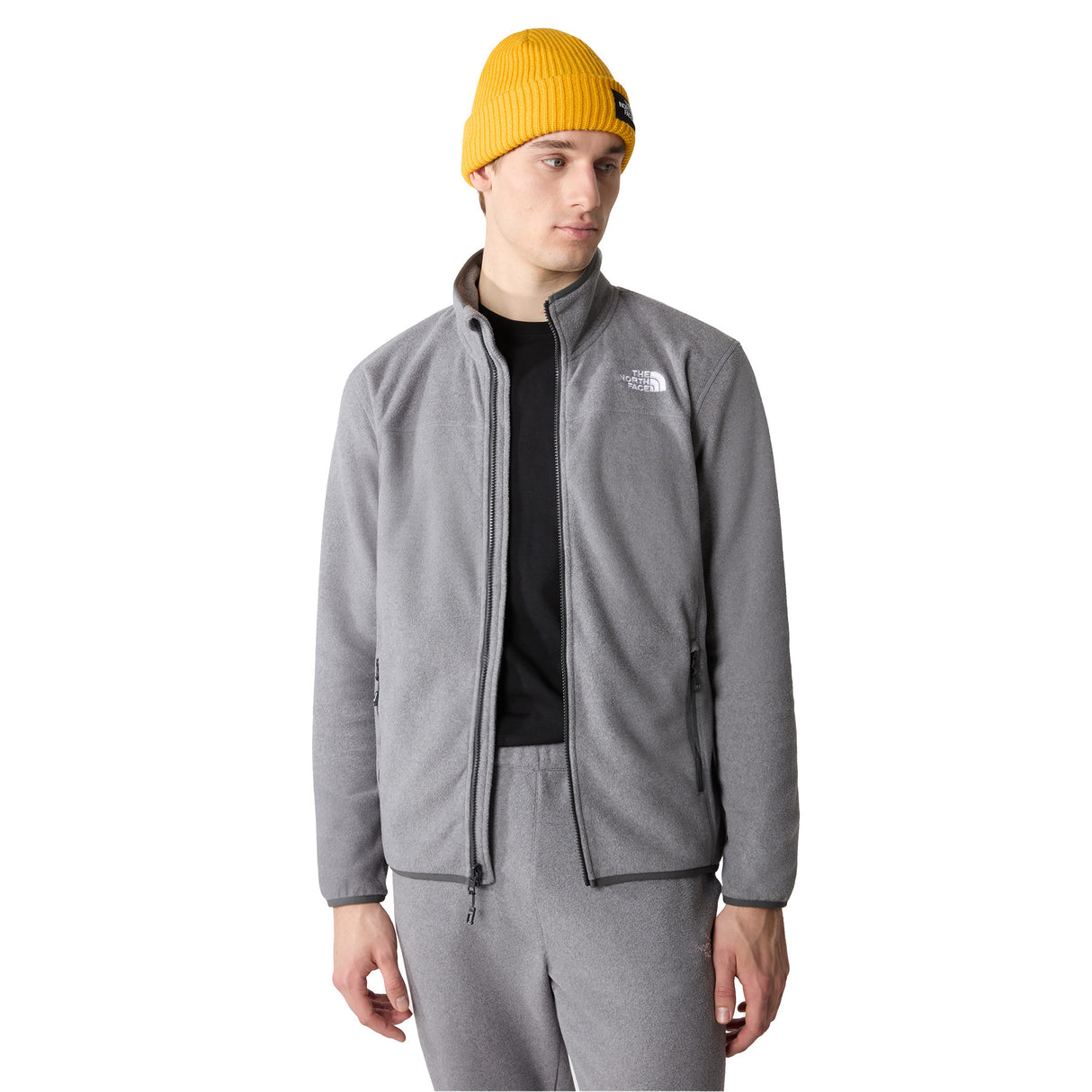 The North Face Men's 100 Glacier Full Zip Fleece Jacket TNF Medium Grey Heather / Small-TNF Medium Grey Heather / Medium-TNF Medium Grey Heather / Large-TNF Medium Grey Heather / X-Large-TNF Medium Grey Heather / XX-Large #- 53 Degrees North 