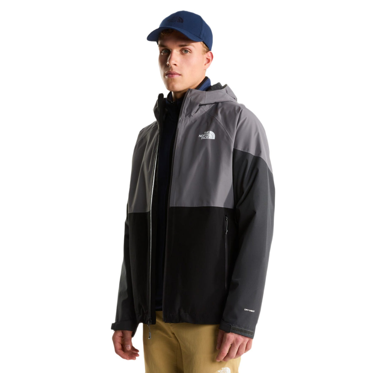 The North Face Men's Lightning Zip-In Waterproof Jacket TNF Black/Smoked Pearl / Small-TNF Black/Smoked Pearl / Medium-TNF Black/Smoked Pearl / Large-TNF Black/Smoked Pearl / X-Large-TNF Black/Smoked Pearl / XX-Large #- 53 Degrees North 
