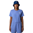 The North Face Women's Simple Dome Cropped Slim T-Shirt Virtual Blue / X-Small-Virtual Blue / Small-Virtual Blue / Medium-Virtual Blue / Large-Virtual Blue / X-Large #- 53 Degrees North 