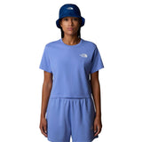 The North Face Women's Simple Dome Cropped Slim T-Shirt Virtual Blue / X-Small-Virtual Blue / Small-Virtual Blue / Medium-Virtual Blue / Large-Virtual Blue / X-Large #- 53 Degrees North 