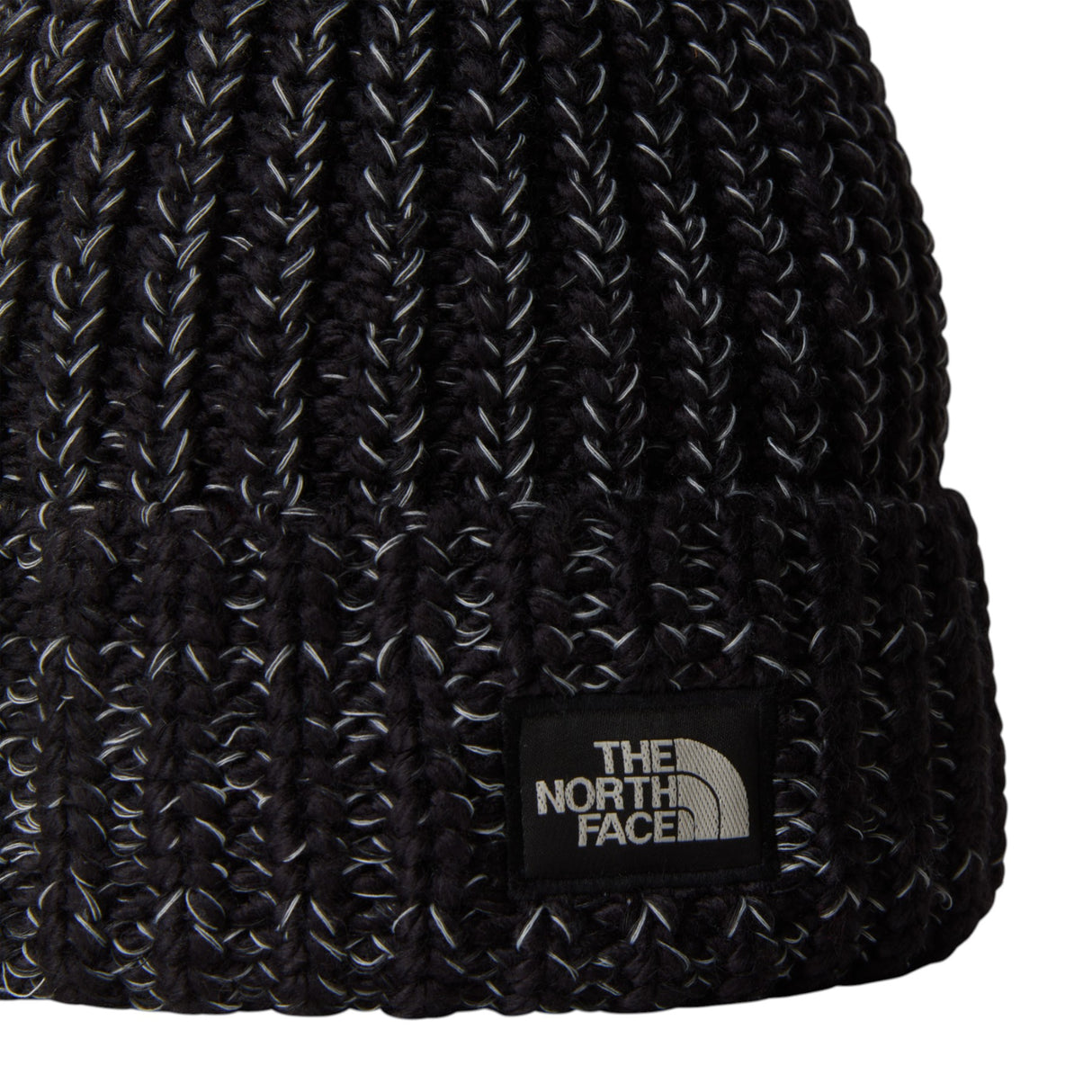 The North Face Cozy Chunky Cabin Beanie TNF Black/White Dune-Lite Lilac/Peak Purple #- 53 Degrees North 