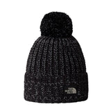 The North Face Cozy Chunky Cabin Beanie TNF Black/White Dune-Lite Lilac/Peak Purple #- 53 Degrees North 