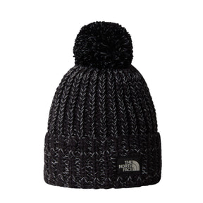 The North Face Cozy Chunky Cabin Beanie TNF Black/White Dune-Lite Lilac/Peak Purple #- 53 Degrees North 