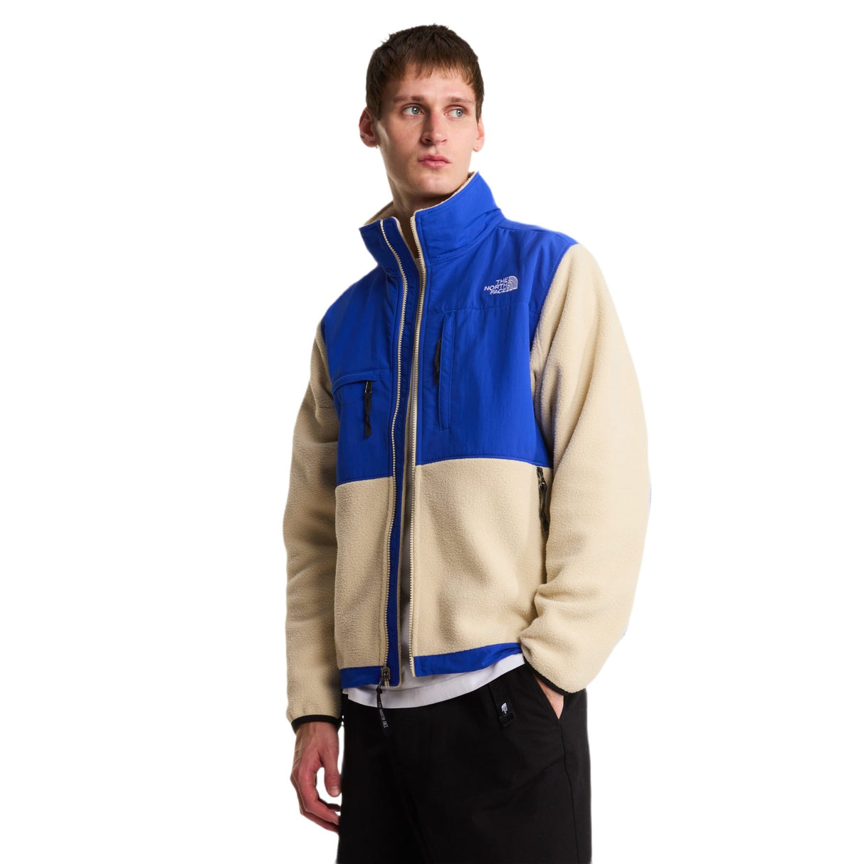 The North Face Men's Retro Denali Fleece Jacket Desert Stone/TNF Blue / Small-Desert Stone/TNF Blue / Medium-Desert Stone/TNF Blue / Large-Desert Stone/TNF Blue / X-Large - 53 Degrees North 
